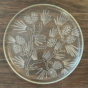 Vintage Tiara Ponderosa Pine Plate Indiana Glass Company. 10”